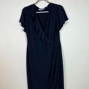 Avenue Studio Women’s 14-16 faux wrap w/  v-neck career office cocktail party